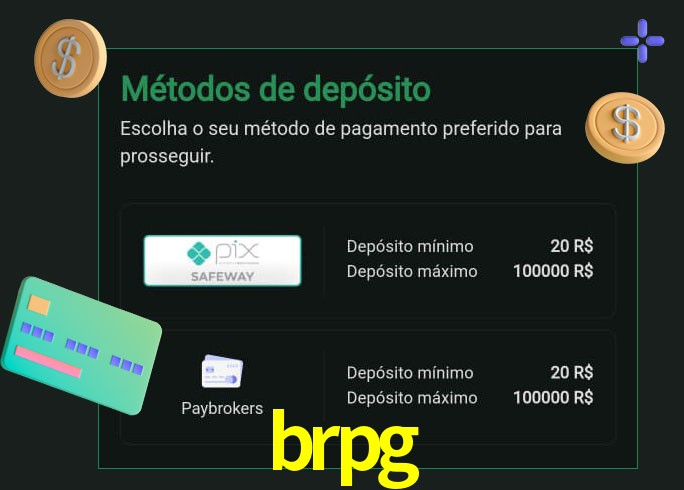 O cassino brpg oferece uma grande variedade de métodos de pagamento